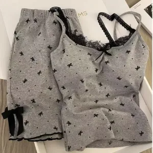Women's Summer Suit Women's Pajamas Set Trousers Sets Sleepwear Pijama Pajama Woman Shorts Home Clothes Sleep Lounge Underwear