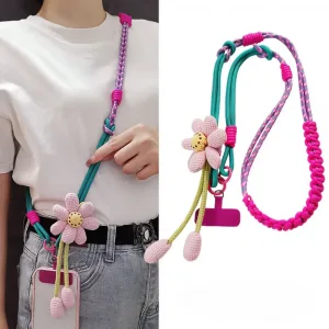 Creative Cartoon Mobile Phone Universal Lanyard Crossbody Long Rope Lanyard Rope Cartoon Decorative Pendant Accessories