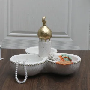 1pc Middle Eastern Style Resin Statue Decor, Indoor Ornament for Living Room, Multi-Room Compatible, No Power Required Flower Ba