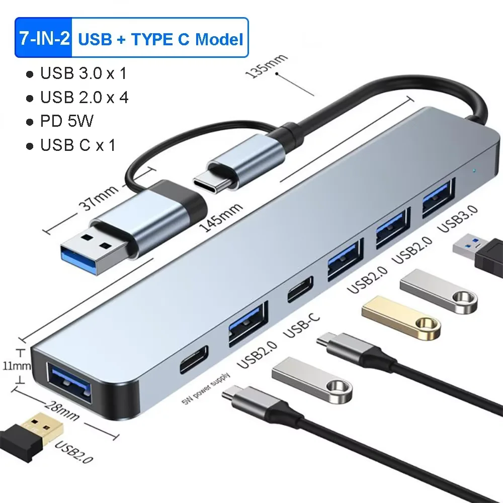 7 in 2 USB typc