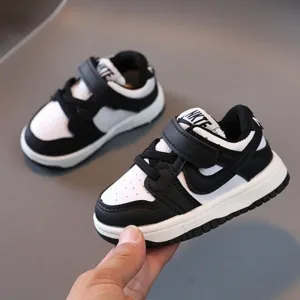 2025 New Toddler Baby Kids Fashion Design Walking Shoes Sneakers White Non-slip Casual Shoes Boys Breathable Outdoor Board Shoes