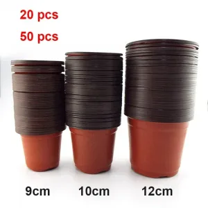 Flowerpot Plastic Grow Box Fall Resistant Tray For Home Garden Plants Nursery Cup Transplant Flower Plant Pots D4