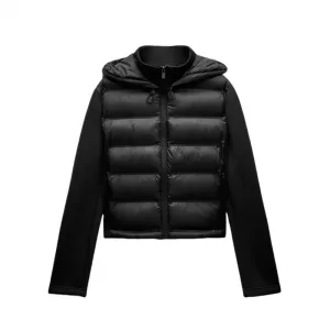 Winter New Arrival  Women's Lightweight Warm Down Jacket with Long Sleeves and Zippered Hooded Sports Coat 4391742