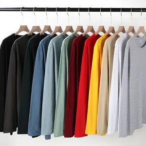 Autumn Women Leisure Cotton Daily Long Sleeve Tops Lady Versatile Round Neck Baggy Clothes Female Concise Solid T-shirts