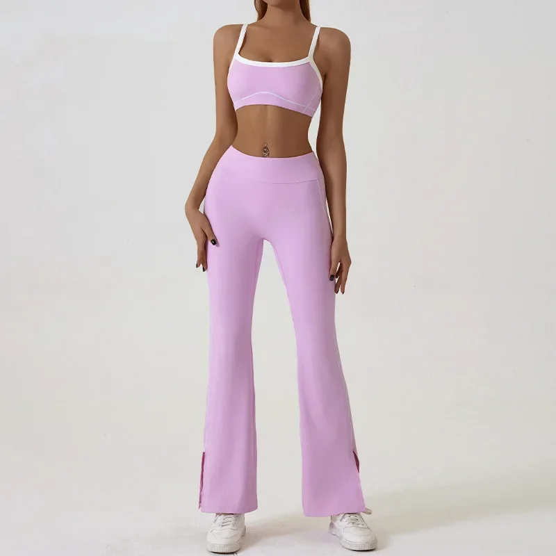 Pink trousers set