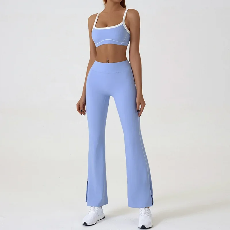 Blue trousers set