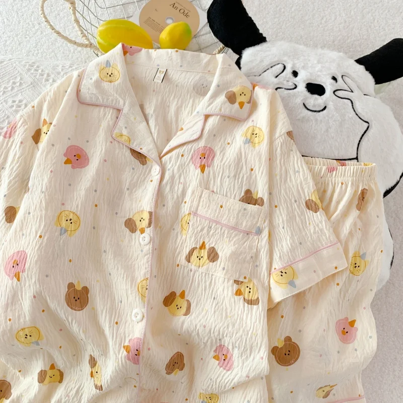 Y colorful bear [short sleeves + shorts]