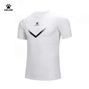KELME Mens Running Shirts Workout Tops Men Sport Fitness Shirts Gym Tops Men Crew Neck Breathable T-Shirt