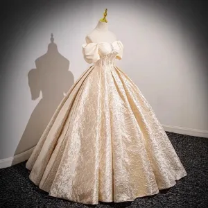 Champagne French Engagement Toast Dress, Bride's Evening Gown, Women's New High-end One Shoulder Coming of Age Princess Dress